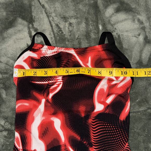 Speedo Flash Time Flyback One Piece Racing Swimsuit Women's 26 Red Endurance+ - Picture 6 of 8